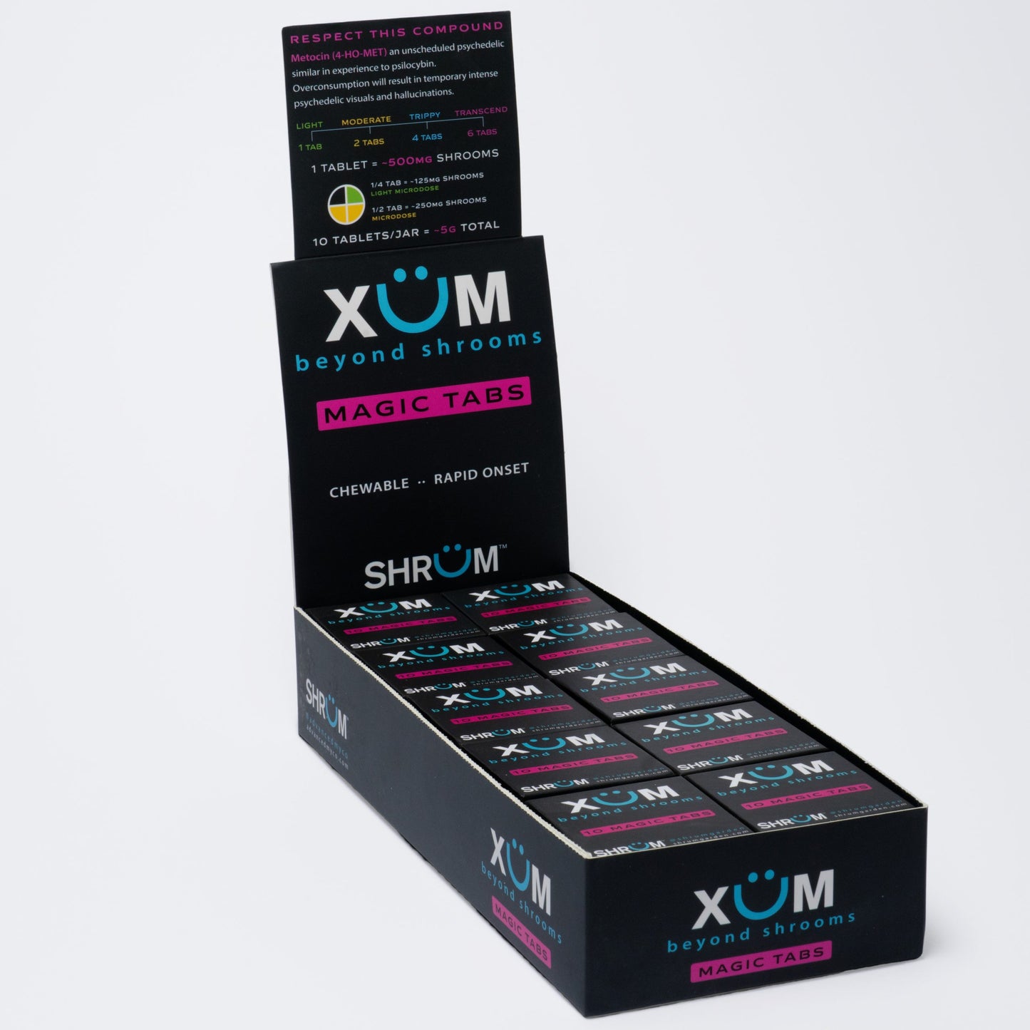 Wholesale Display Case - XÜM Personal Pack - 10 units