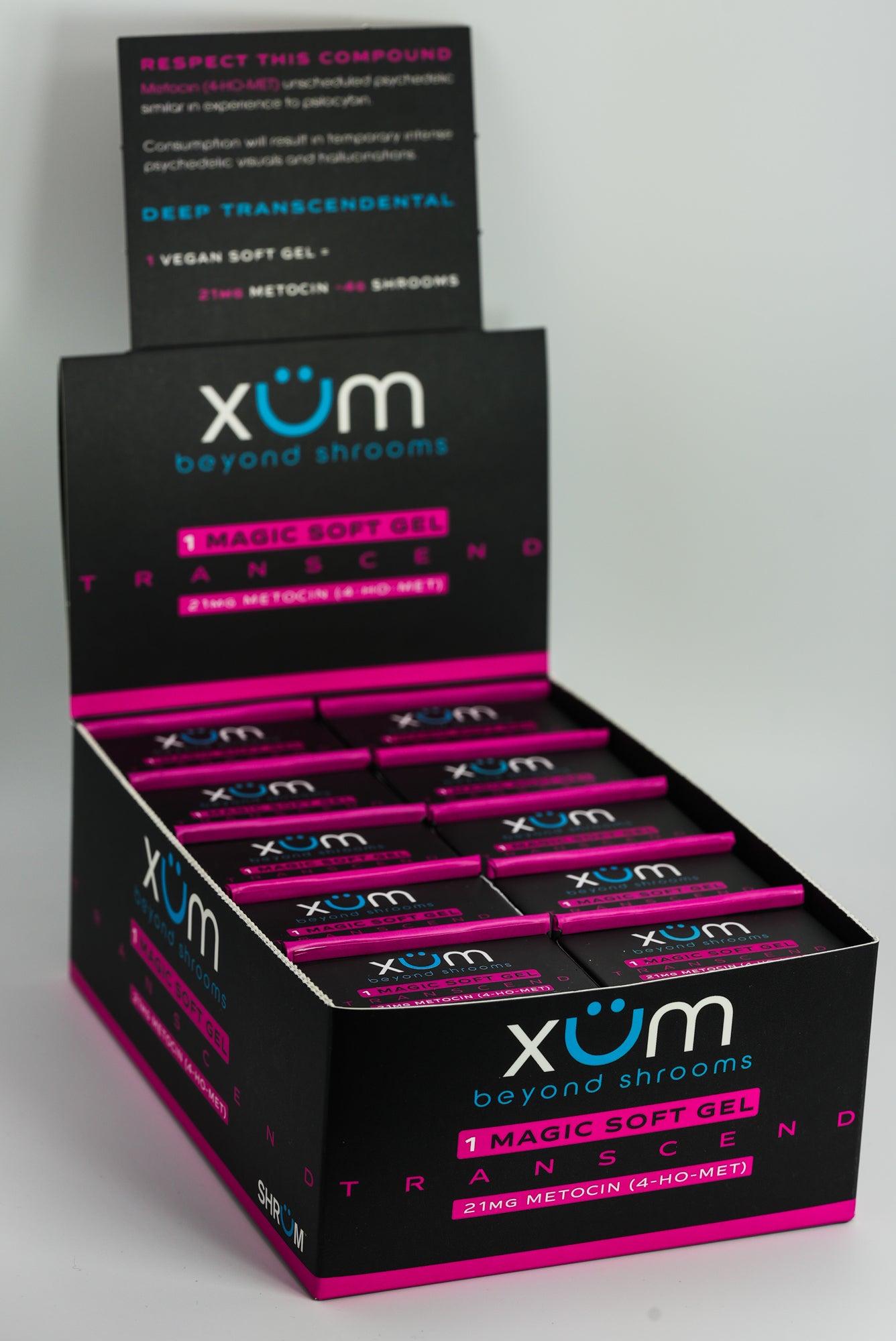XÜM TRANSCEND - Wholesale Display Case - 10 units