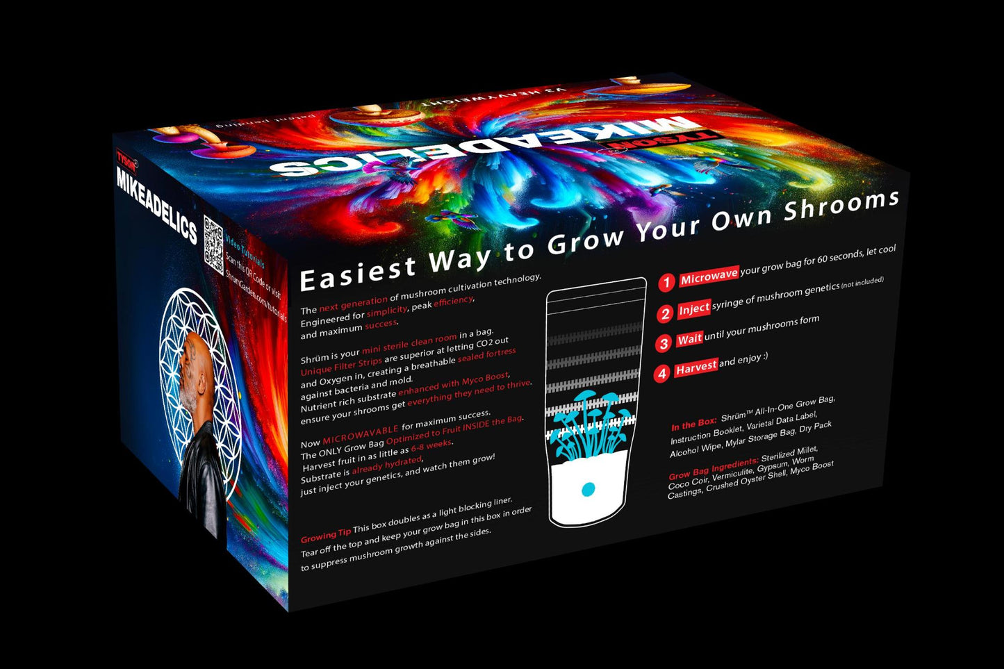 Wholesale Case - MIKEADELICS V3 HEAVYWEIGHT Mushroom Grow Bag - 10 units